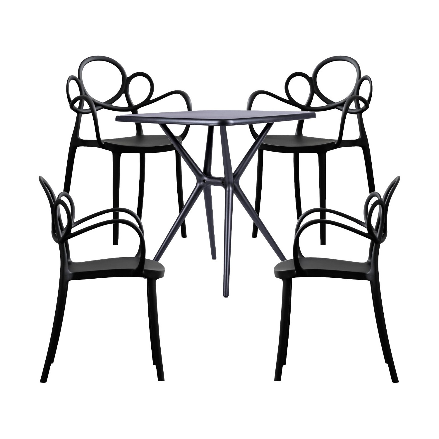 PACK 4 CHAISES DREAM XL ET UNE TABLE MOÏSE