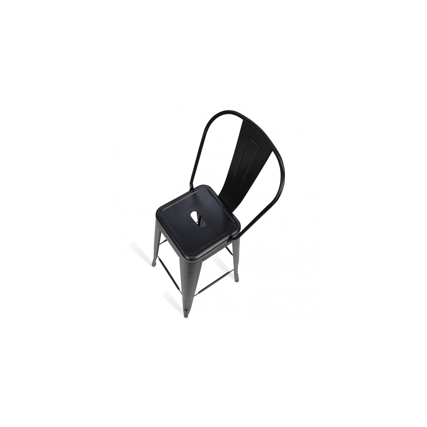 PACK 4 TABURETEN BISTRO MATT HIGHBACK