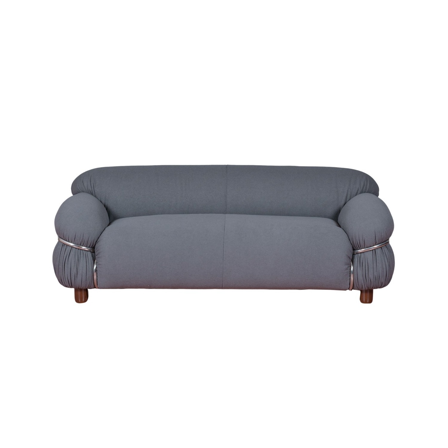 OLYMPIA 2-SEAT SOFA UPHOLSTERED IN SHERPA FABRIC