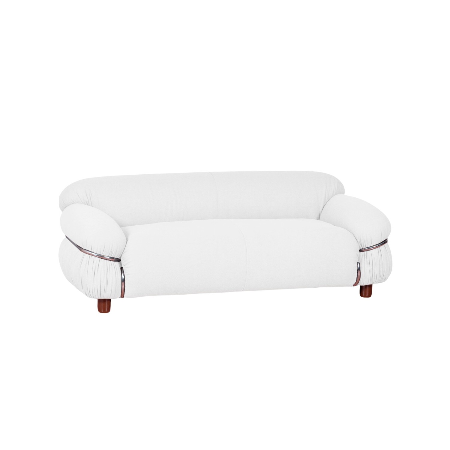 OLYMPIA 2-SEAT SOFA UPHOLSTERED IN SHERPA FABRIC