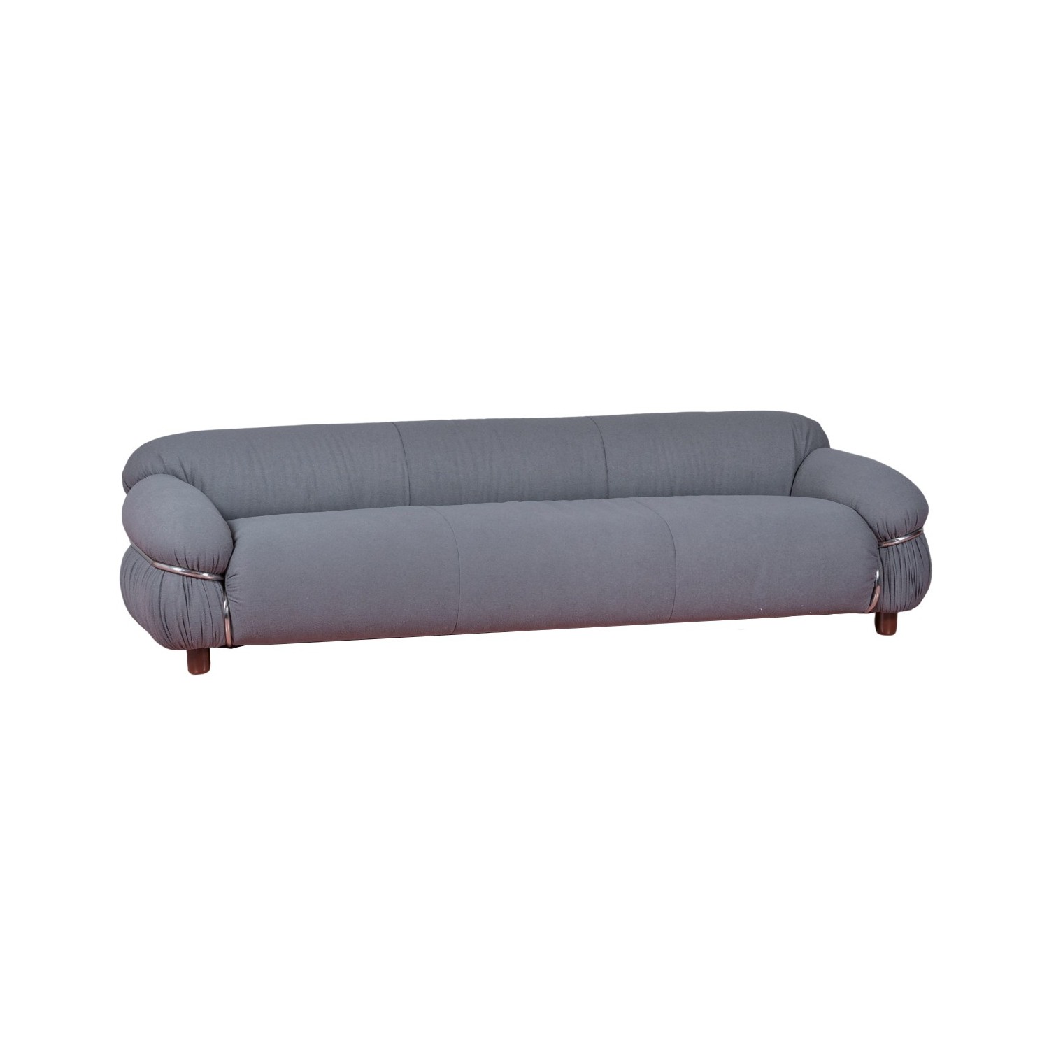OLYMPIA 3-SEAT SOFA UPHOLSTERED IN SHERPA FABRIC