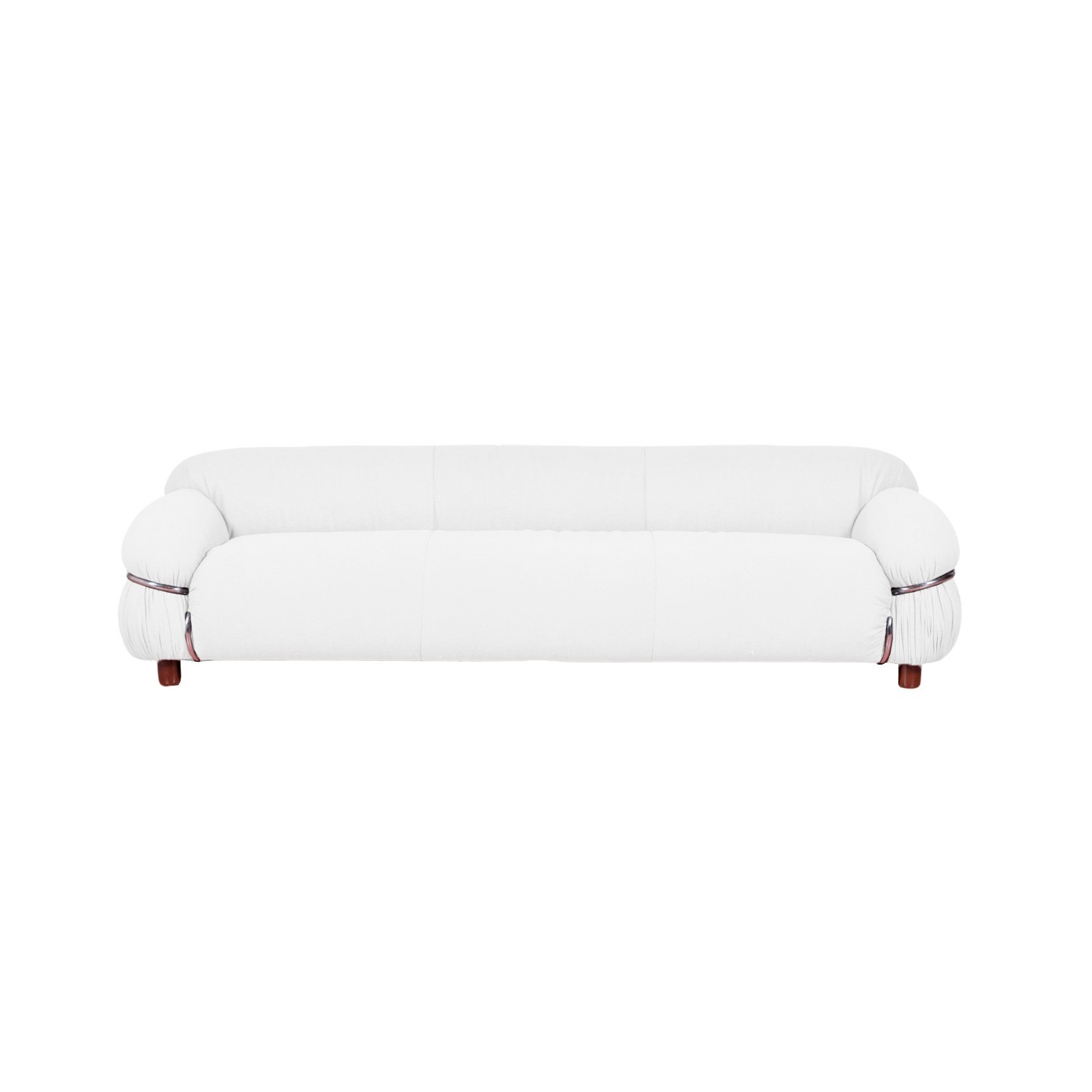 OLYMPIA 3-SEAT SOFA UPHOLSTERED IN SHERPA FABRIC