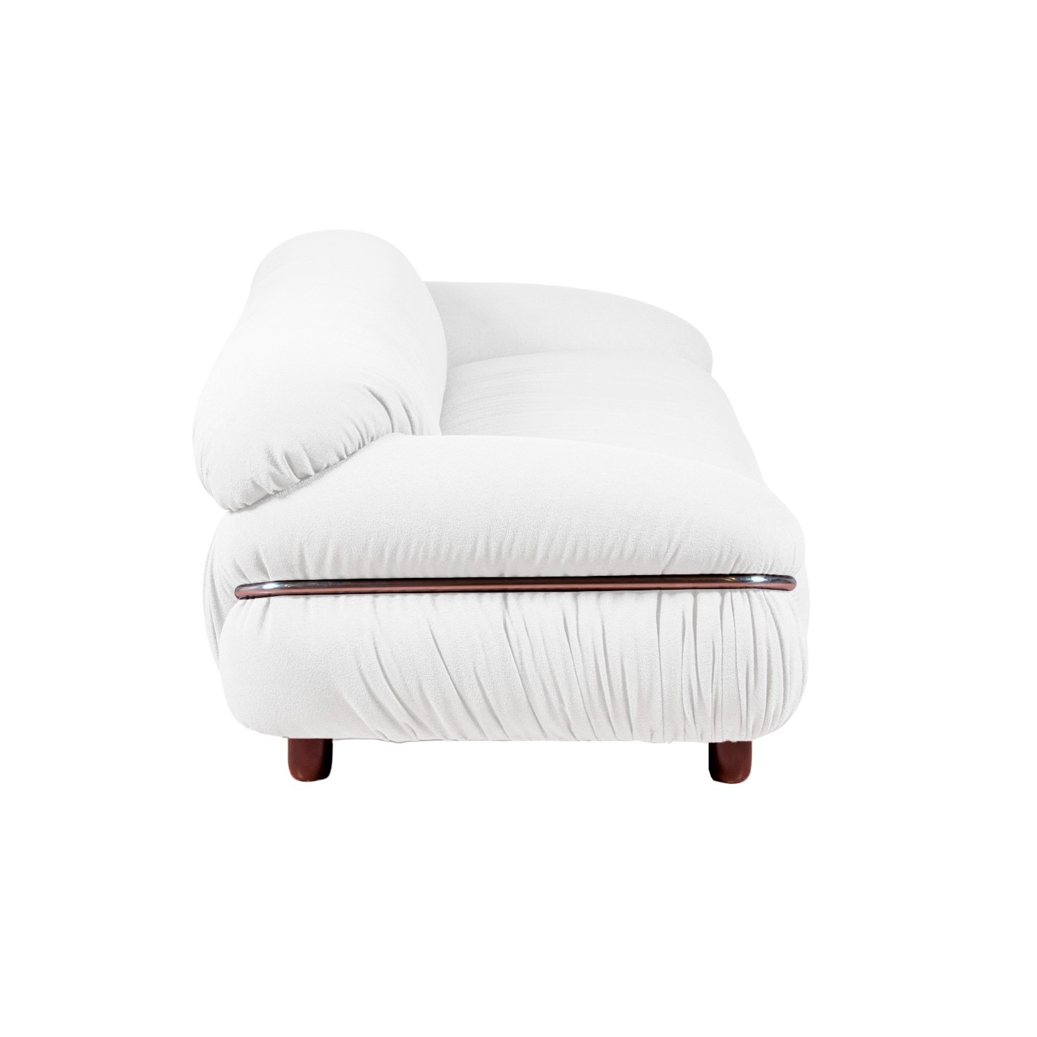 OLYMPIA 3-SEAT SOFA UPHOLSTERED IN SHERPA FABRIC