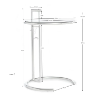 Mesa lateral de design Eileen Gray Table Nest Dream - 28