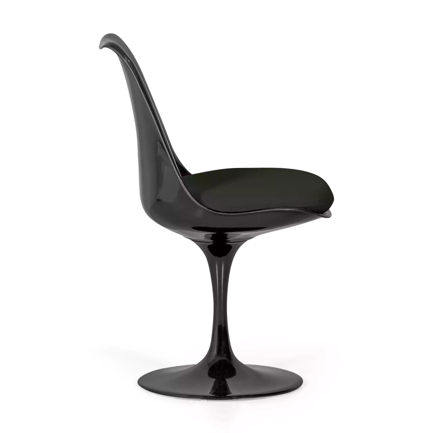 Krzesło Lotus All Black z bawełnianą poduszką FURNMOD - 11