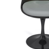 Stuhl Lotus Chair All Black mit Baumwollkissen FURNMOD - 19