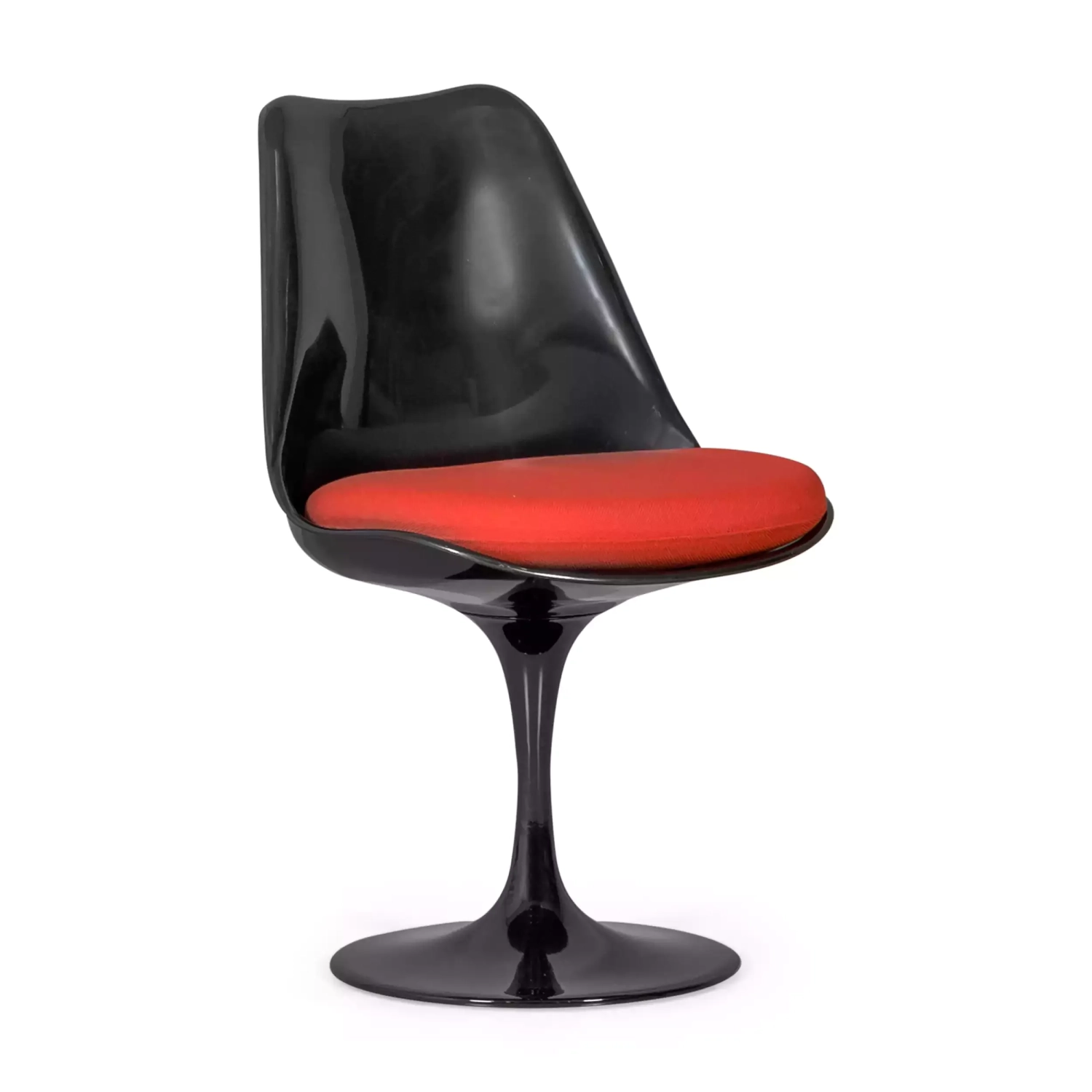 Cadeira Lotus Chair All Black com almofada de algodão FURNMOD - 1