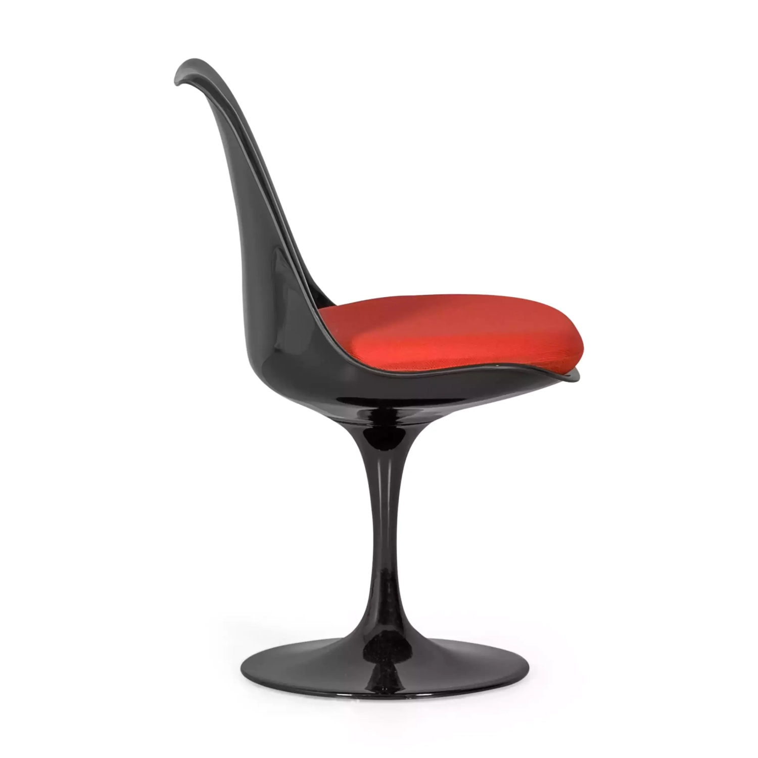 Stuhl Lotus Chair All Black mit Baumwollkissen FURNMOD - 6