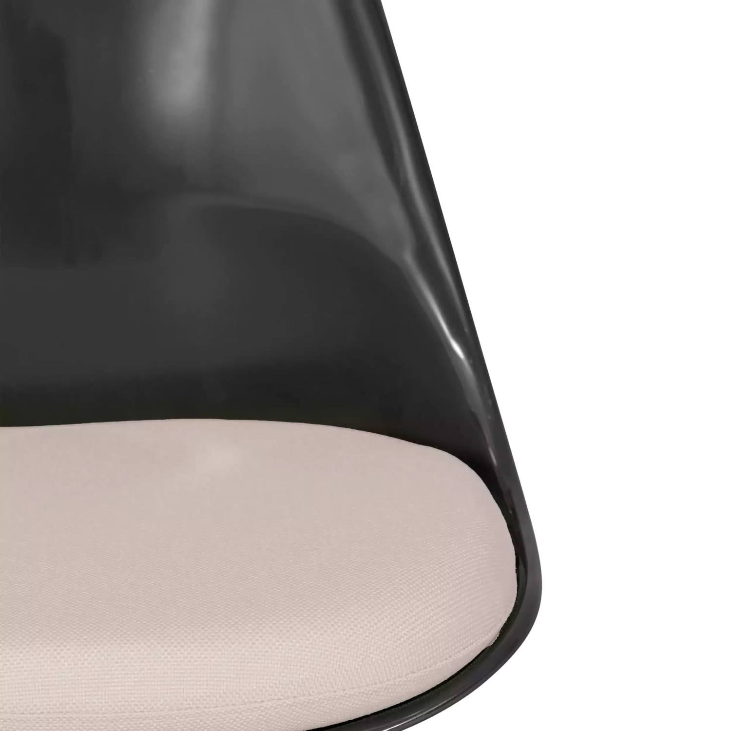 Cadeira Lotus Chair All Black com almofada de algodão FURNMOD - 27