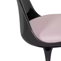 Stuhl Lotus Chair All Black mit Baumwollkissen FURNMOD - 29