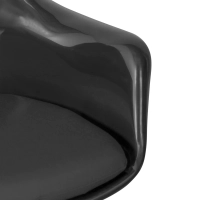 Stuhl Lotus Arms All Black mit Baumwollkissen FURNMOD - 9
