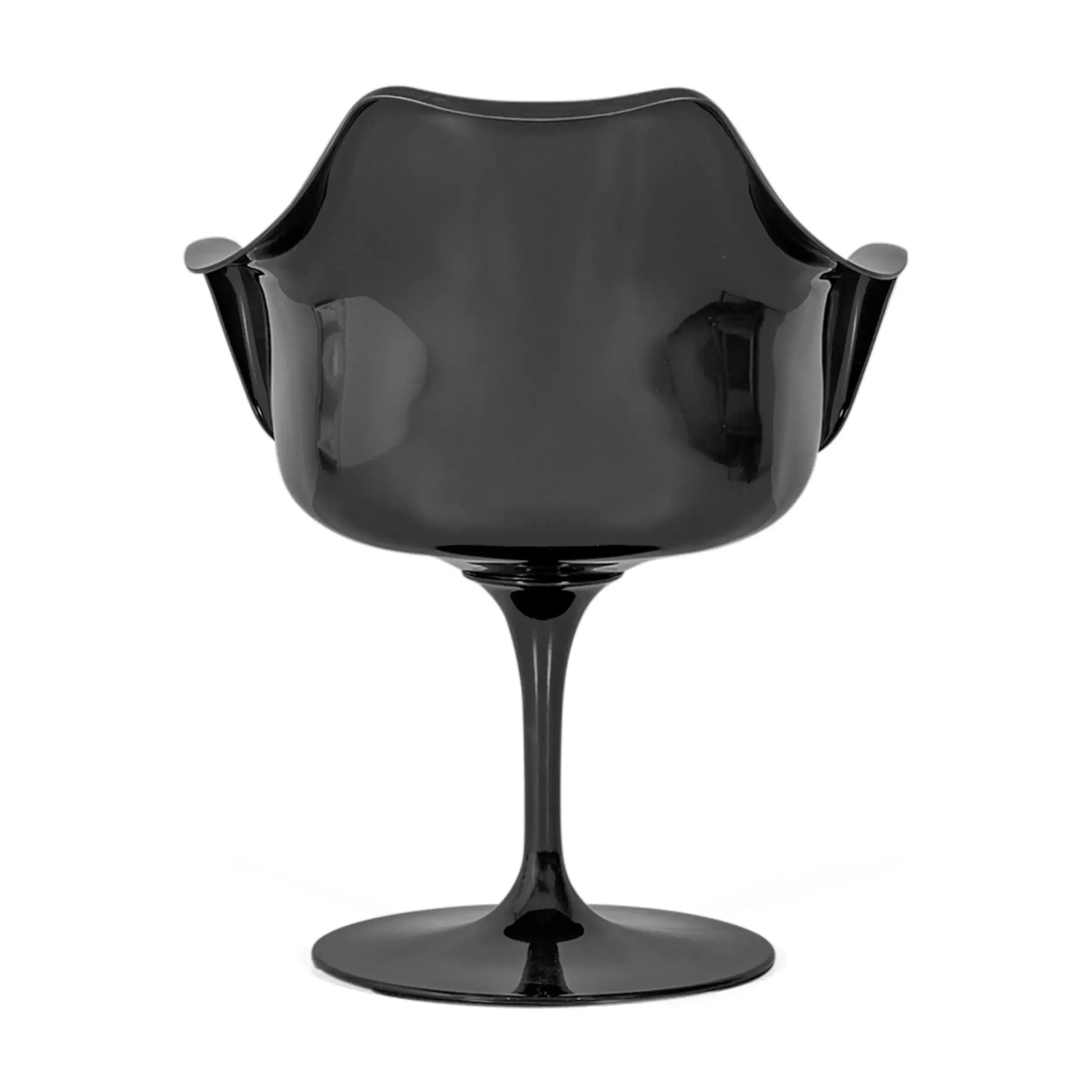 Silla Lotus Arms All Black con cojín de algodón FURNMOD - 10