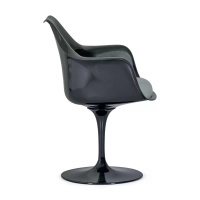 Lotus Arms All Black stol med bomullsdyna FURNMOD - 15