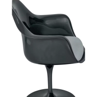 Lotus Arms All Black stol med bomullsdyna FURNMOD - 16