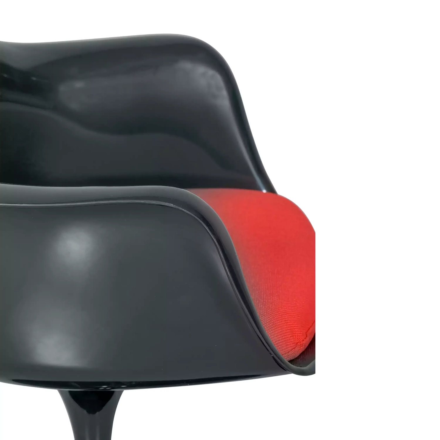 Chaise Lotus Arms All Black avec coussin en coton FURNMOD - 29