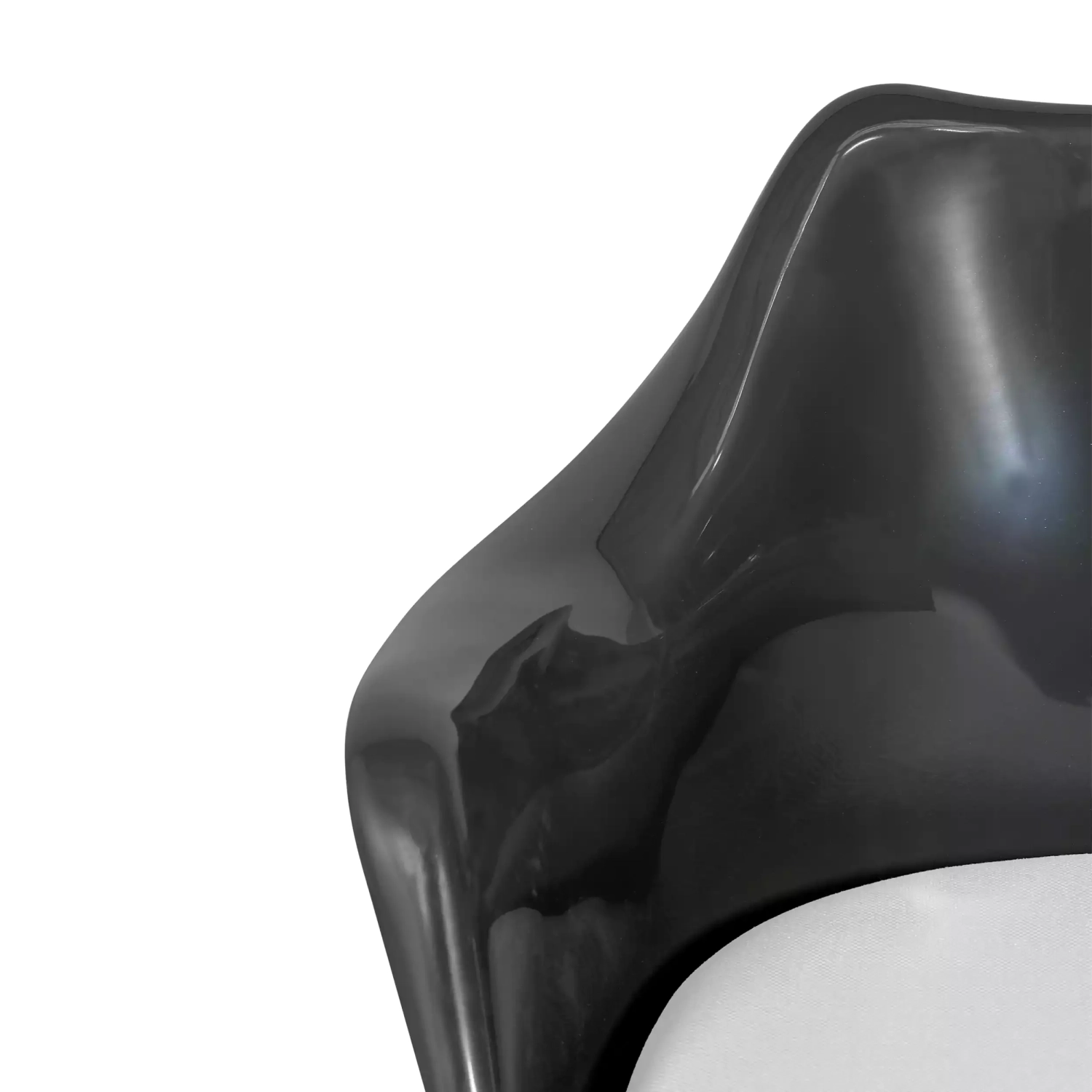 Silla Lotus Arms All Black con cojín de algodón FURNMOD - 32