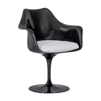 Lotus Arms All Black stol med bomullsdyna FURNMOD - 31