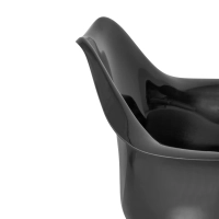 Cadeira Lotus Arms All Black com almofada de algodão FURNMOD - 39