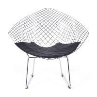 Poltrona di design in acciaio cromato Diamond FURNMOD - 4