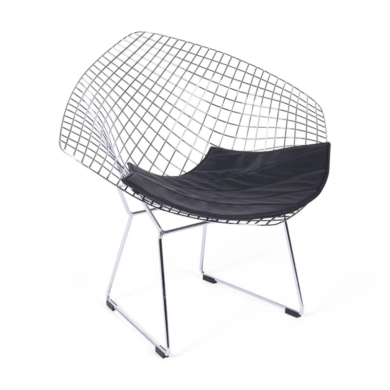Diamond Design nojatuoli kromattua terästä FURNMOD - 1