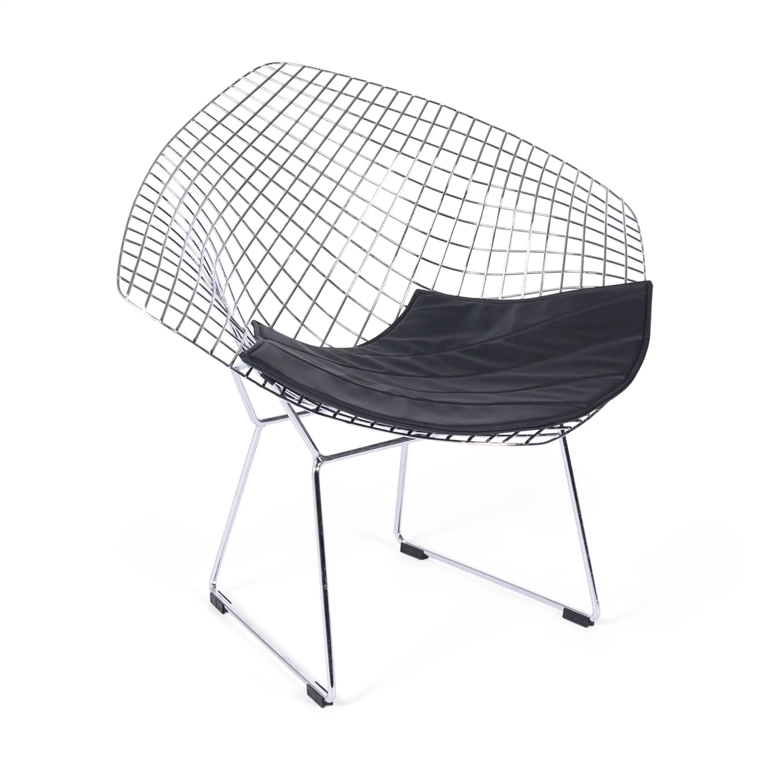 Diamond Design-Sessel aus verchromtem Stahl FURNMOD - 1