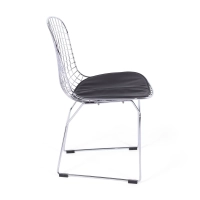 Berta chromed steel dining chair Berta FURNMOD - 5