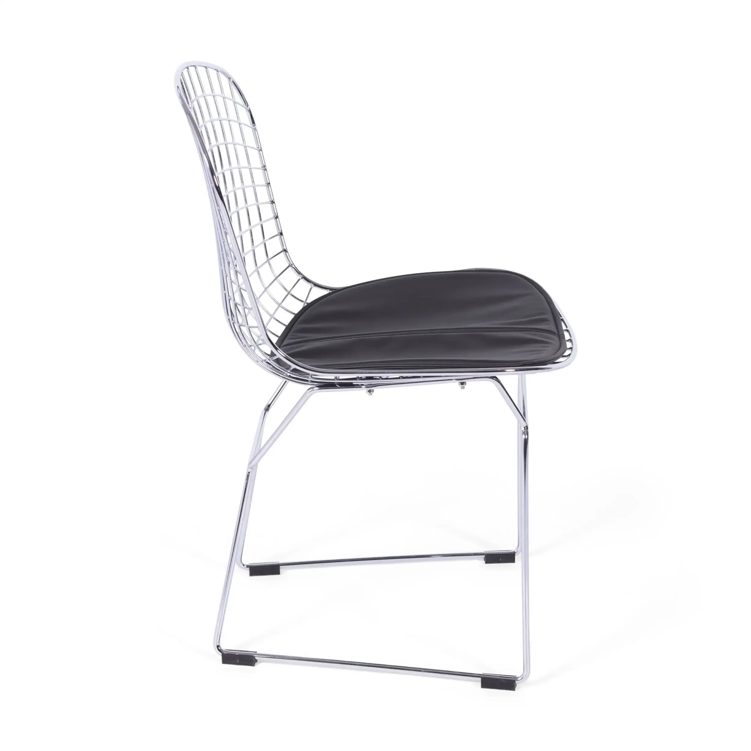 Berta chromed steel dining chair Berta FURNMOD - 5