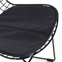 Zwarte stalen eetkamerstoel Berta FURNMOD - 4