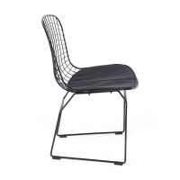 Sedia da pranzo in acciaio nero Berta FURNMOD - 5