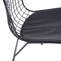 Berta black steel dining chair Berta FURNMOD - 2