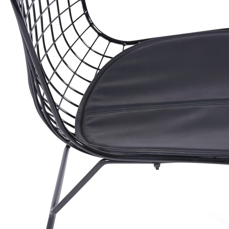 Sedia da pranzo in acciaio nero Berta FURNMOD - 2