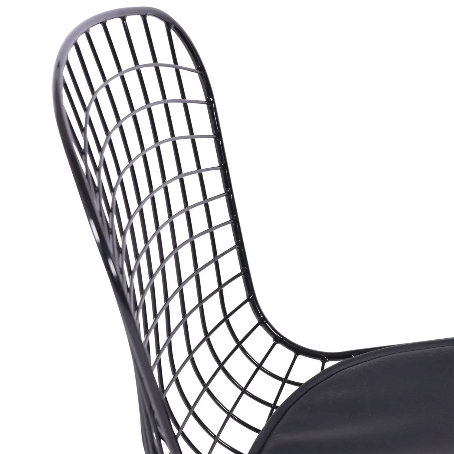 Chaise de salle à manger en acier noir Berta FURNMOD - 6