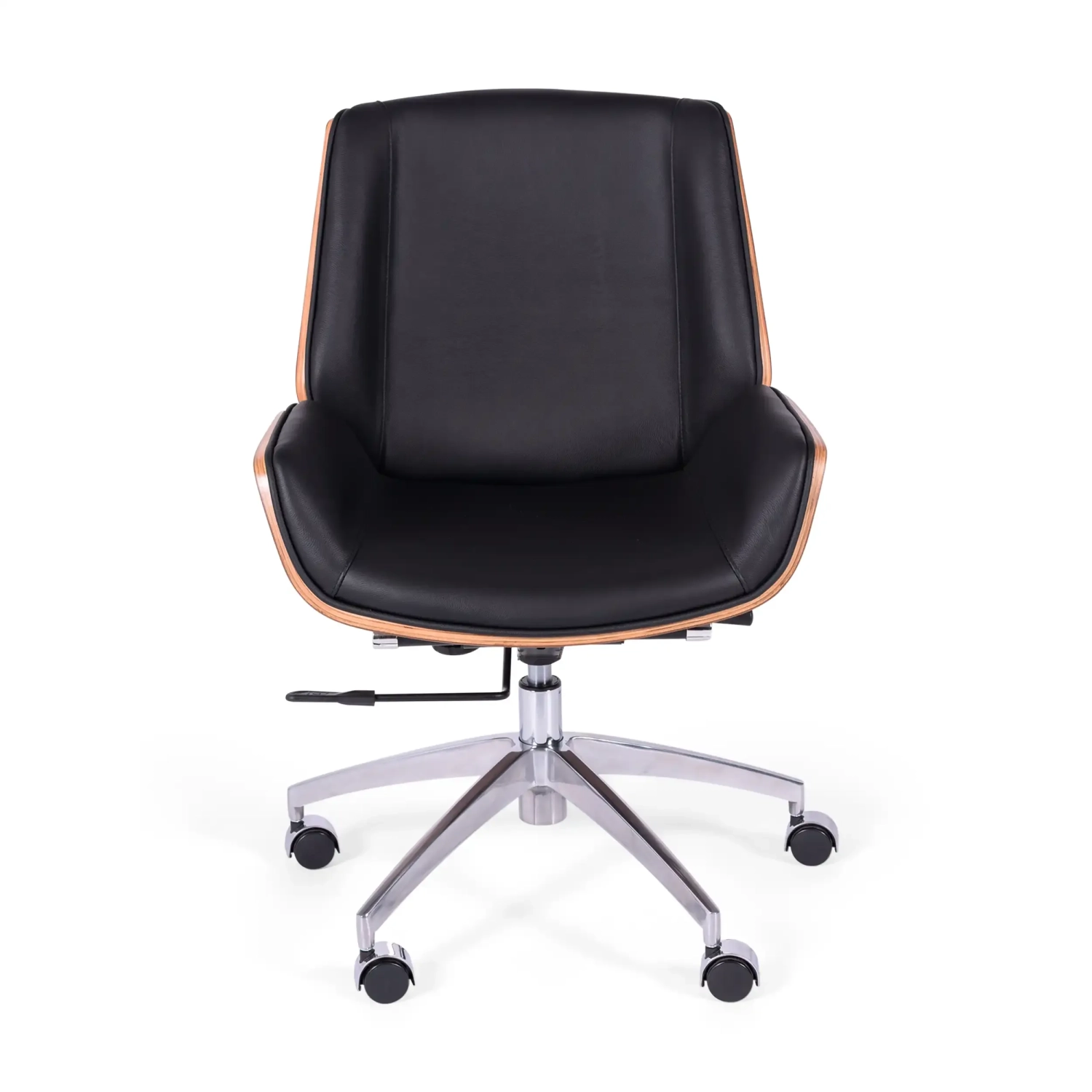 Bürostuhl aus italienischem Leder und Walnussholz Nordic Nest Dream - 3