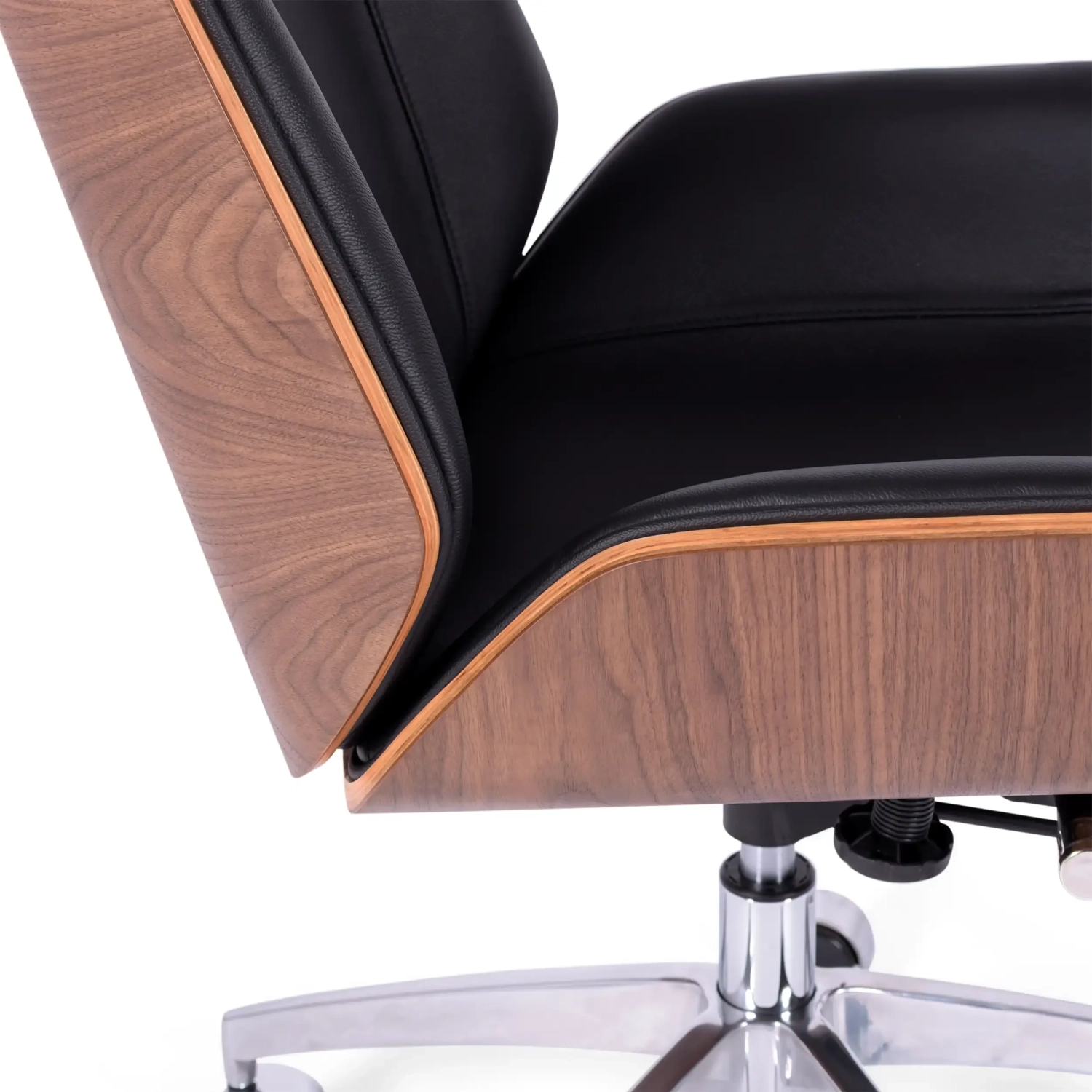 Bürostuhl aus italienischem Leder und Walnussholz Nordic Nest Dream - 7