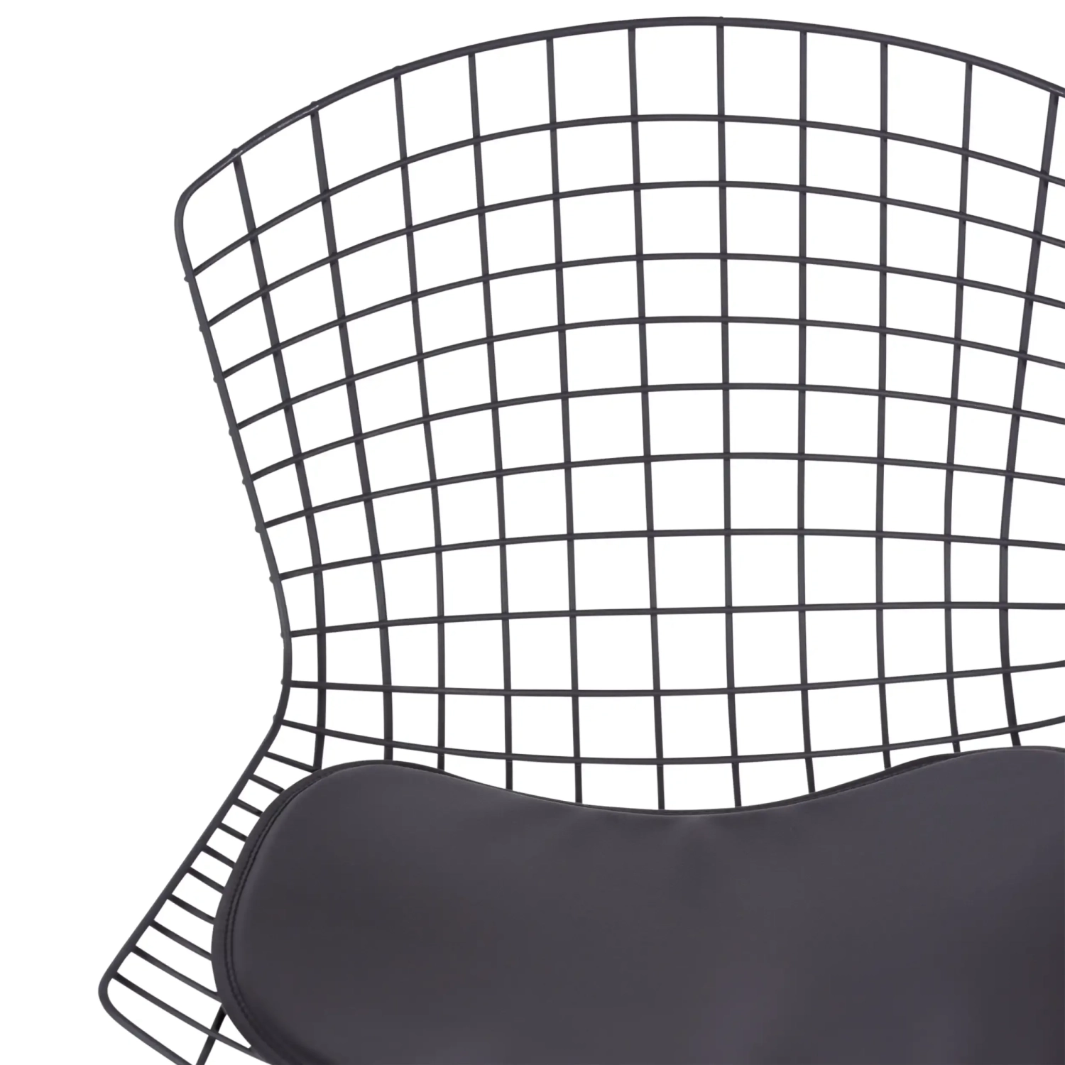 Replika krzesła Bertoia z czarnej stali - Metalowe krzesła - MuebleDesign