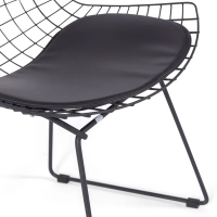Schwarzer Bertoia Stuhl Replik - Design Metallstühle - Mobelarium