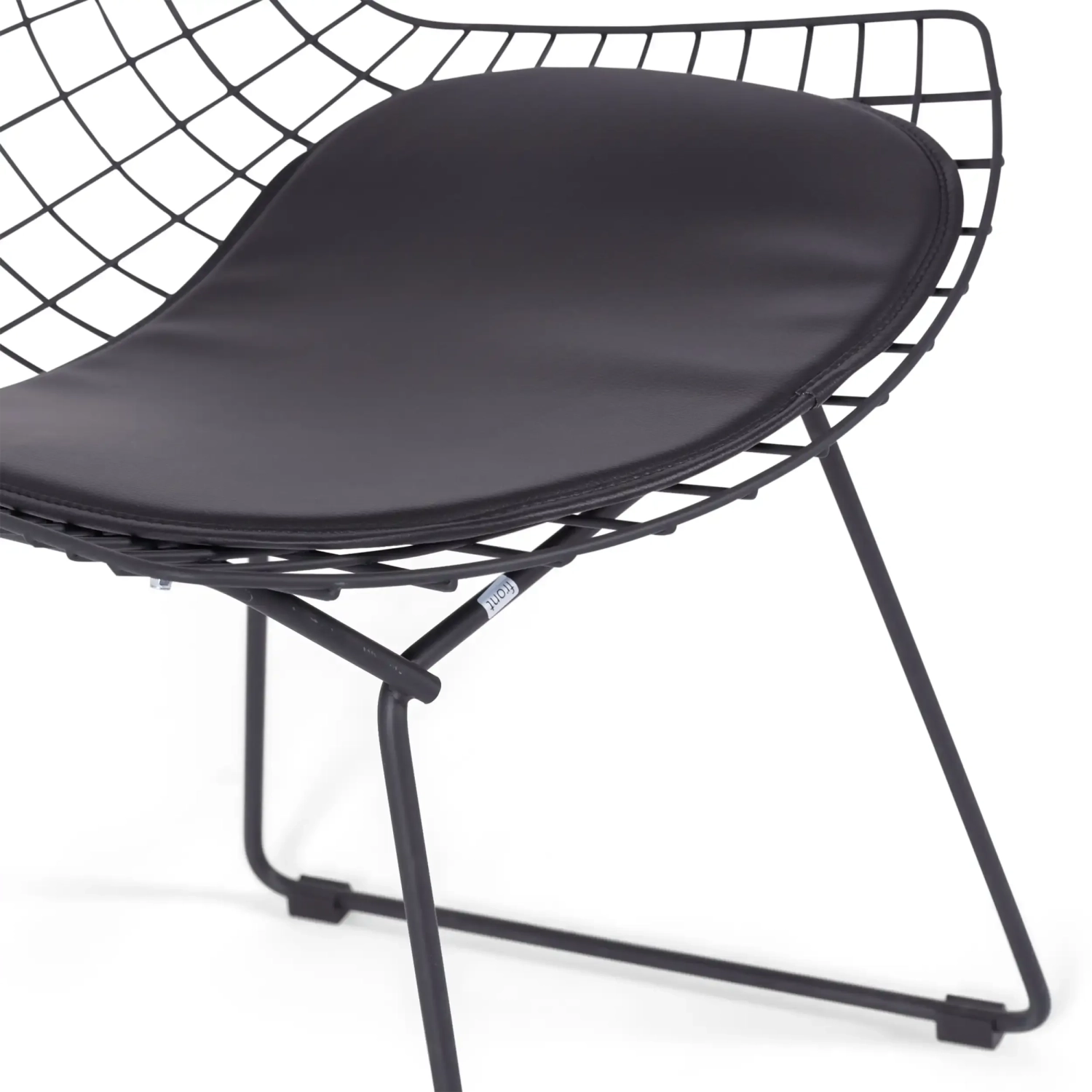 Replika Bertoia stol i svart stål - Metallstolar - MuebleDesign