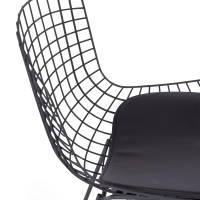 Réplica Silla Bertoia en Acero Negro - Sillas Metálicas - MuebleDesign