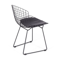 Bertoia Chair in Black Steel Replica - Metal Chairs - Mueble Design