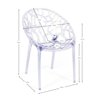 Replica tuoli Chrystal läpinäkyvä - Puutarhatuolit - Mobelarium