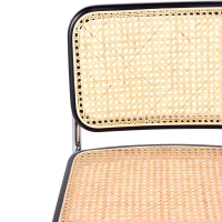 Silla Cesca económica en acero, haya y ratán 🪑  | Mueble Design