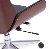 Krzesło biurowe Nordic Highback w orzechu - Krzesła biurowe - Mobelarium