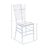 Chaises Transparentes Felipe Ghost - Chaises en plastique - meubles Concept