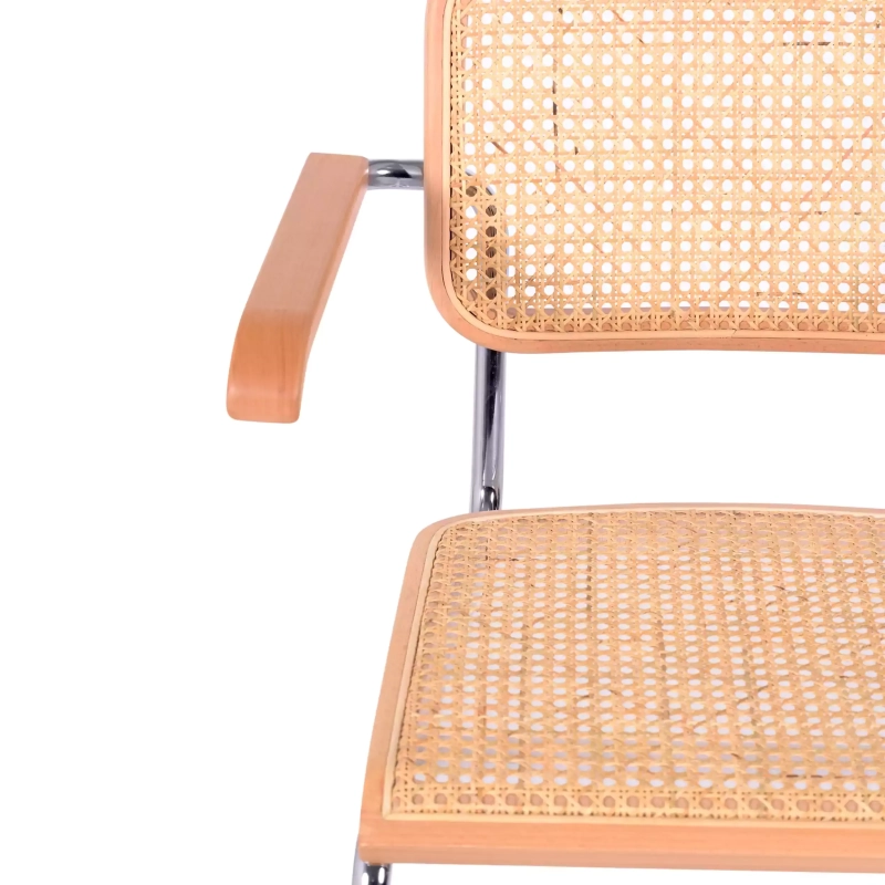 Cesca stoel met armleuningen - Rotan stoelen - Mobelarium