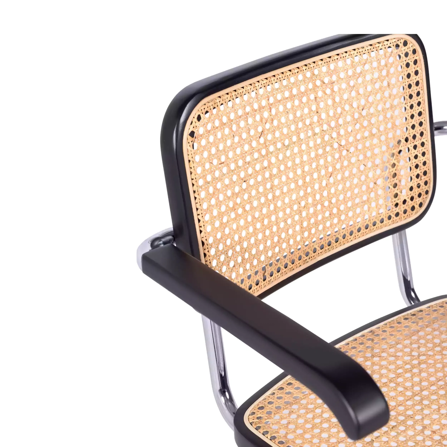 Cesca stoel met armleuningen - Rotan stoelen - Mobelarium