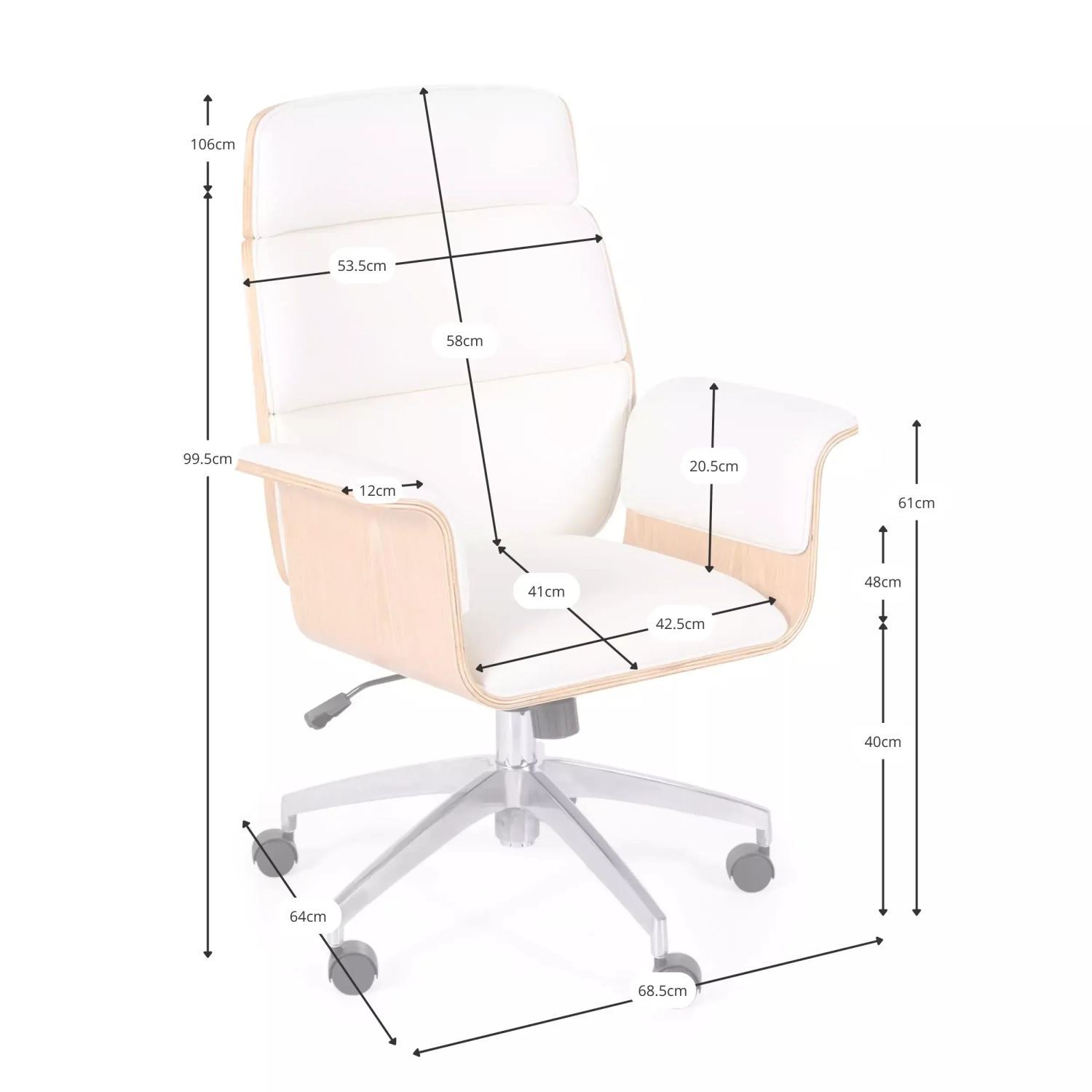 Cadeira de escritório executiva - Cadeiras de escritório - Mueble Design