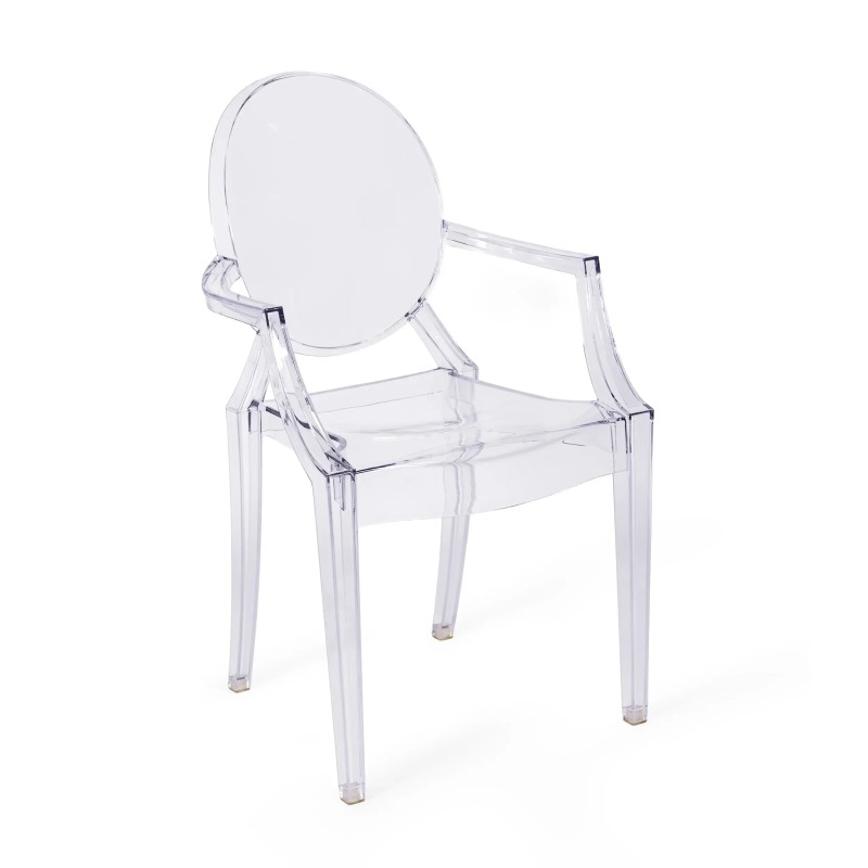 Réplica de la silla Louis Ghost de Phillipe Starck