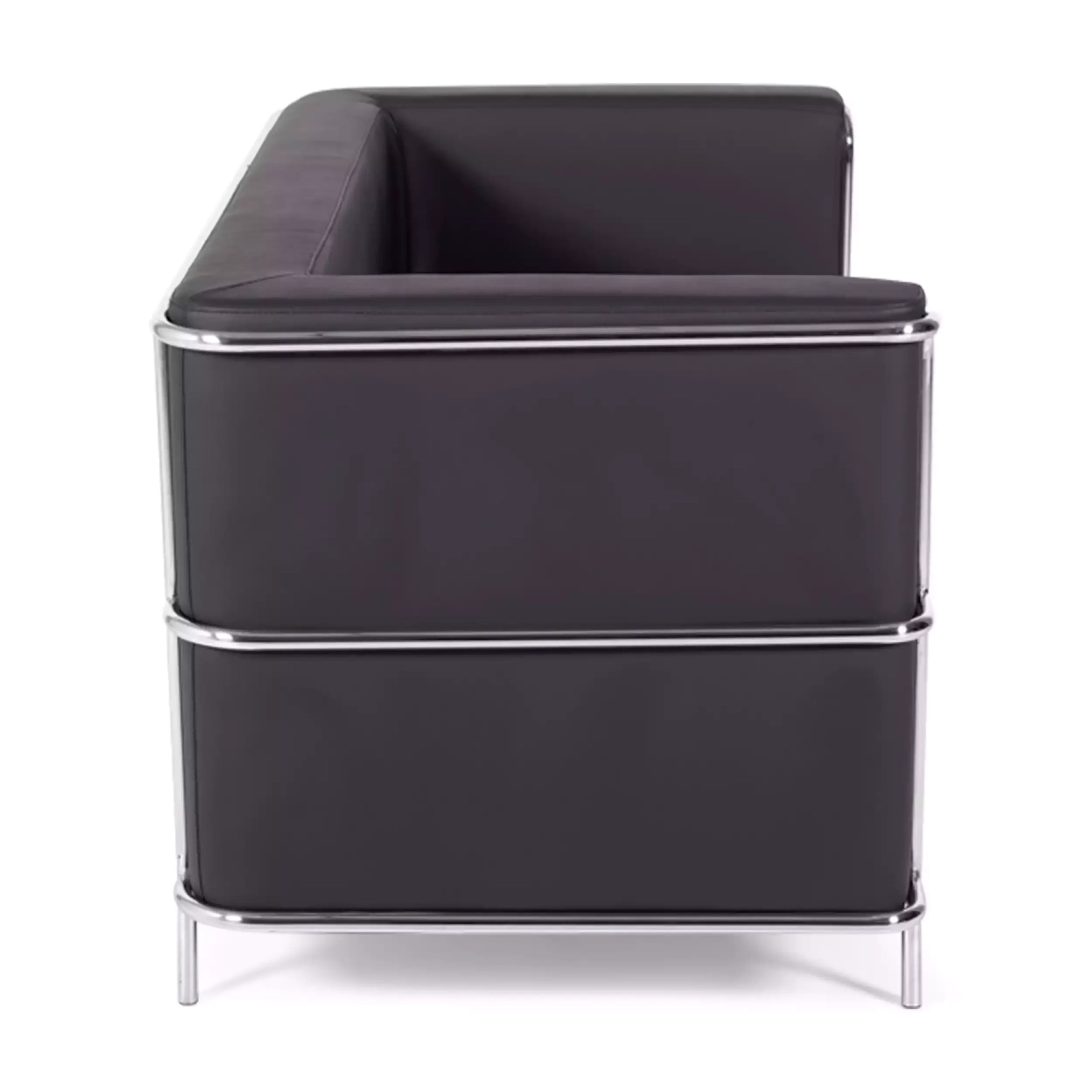 Canapé 2 places Torino en éco-cuir et acier chromé 🛋️ - Meubles Concept