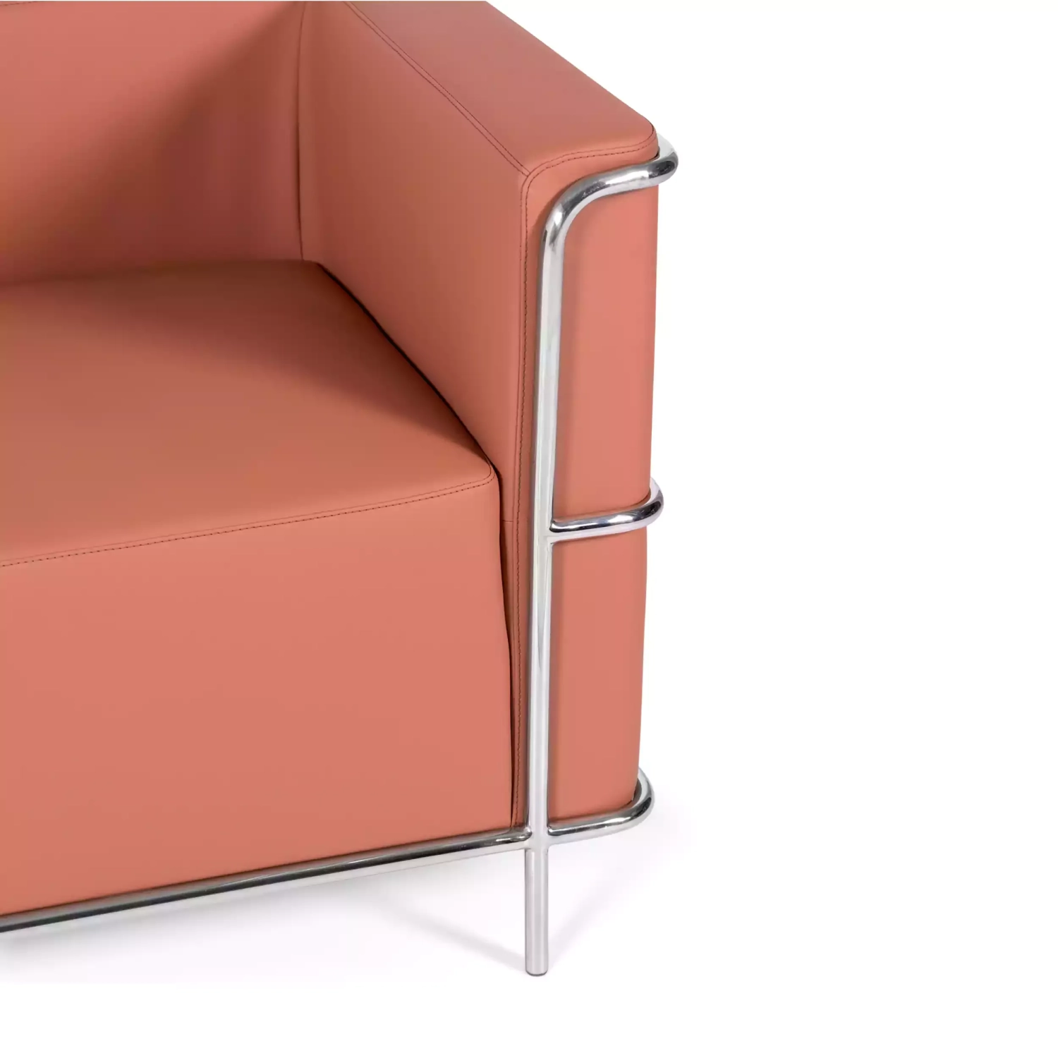 Torino 2-istuttava sohva eko-nahkaa ja kromattua terästä 🛋️ - Mobelarium