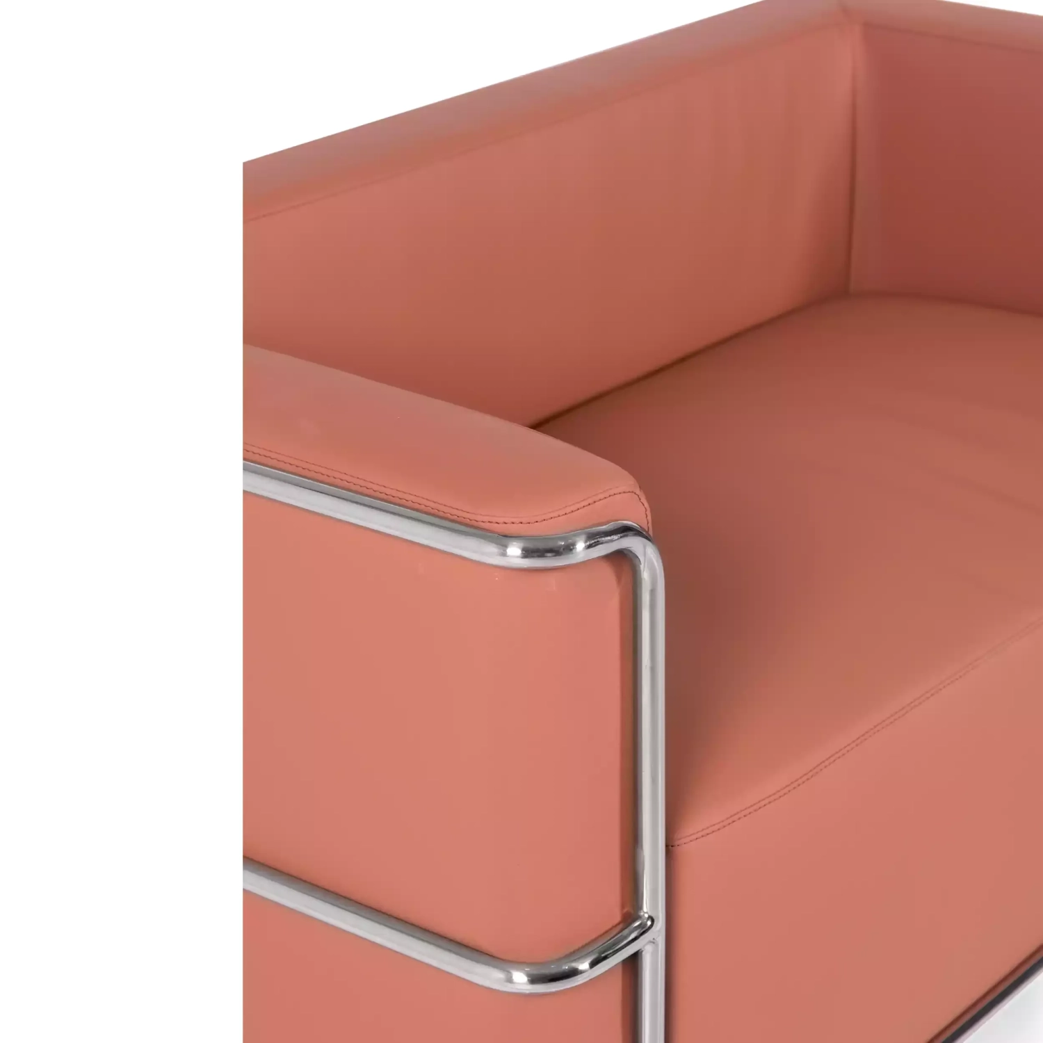 Dvoumístná pohovka Torino z ekokůže a chromované oceli 🛋️ - Mobelarium